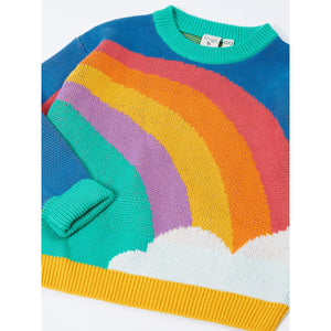 Hotchpotch / Rainbow Aubrey Knitted Sweater - 2 Left Size 2-3 & 3-4 years-Frugi-Modern Rascals