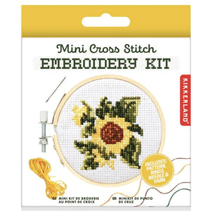 Huckleberry Mini Sunflower Cross Stitch Kit-Huckleberry-Modern Rascals