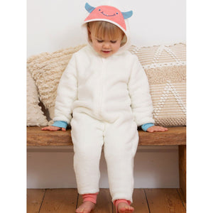 Huggle Bub Fleece Onesie in Cream - 2 Left Size 3-4 & 4-5 years-Kite-Modern Rascals