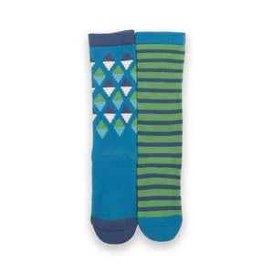 Hygge Cozy Socks in Blue - 2 Pack - 2 Left Size 2-4 & 4-6 years-Kite-Modern Rascals