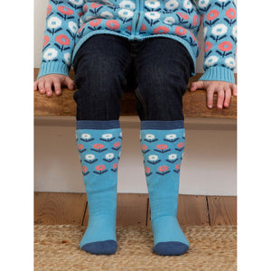 Hygge Cozy Socks in Iceberg -2 Pack - 1 Left Size 2-4 years-Kite-Modern Rascals