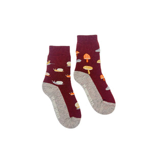 Kid's Mushroom Merino Wool Socks-Friday Sock Co.-Modern Rascals