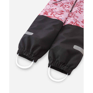 Kurikka ReimaTec One Piece Snow Suit - Grey Pink Floral-Reima-Modern Rascals