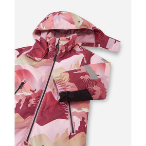 Kurikka ReimaTec One Piece Snow Suit - Grey Pink Mountain-Reima-Modern Rascals