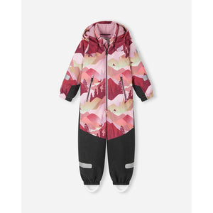 Kurikka ReimaTec One Piece Snow Suit - Grey Pink Mountain-Reima-Modern Rascals