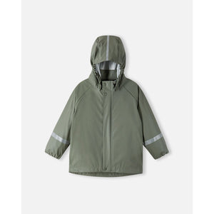 Lampi Waterproof Rain Coat - Greyish Green-Reima-Modern Rascals