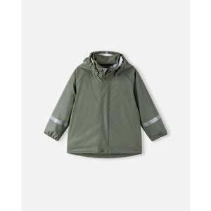 Lampi Waterproof Rain Coat - Greyish Green-Reima-Modern Rascals