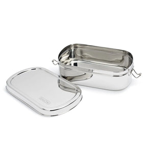 Large Oval with Clips | Stainless Steel Food Container-Dalcini Stainless-Modern Rascals