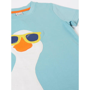 Lichen/Goose Carsen Circular T-Shirt-Frugi-Modern Rascals