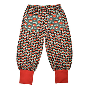 Limited Edition Mini Radish - Black With Radish - Bistro Green Contrast Pocket Baggy Pants-Duns Sweden-Modern Rascals