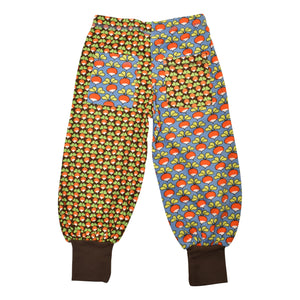 Limited Edition Radish - Marina Blue & Mini Radish - Chocolate Brown Baggy Pants - MIXED PRINT-Duns Sweden-Modern Rascals