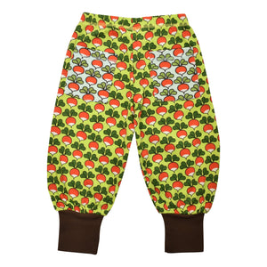Limited Edition Radish - Tender Shoots Green With Radish - Eggshell Blue Contrast Pocket Baggy Pants-Duns Sweden-Modern Rascals