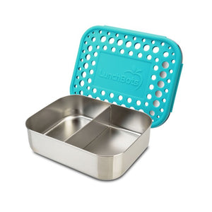Lunchbots Medium DUO 2 Compartment Stainless Steel Bento Box - Multiple Colours Available-Lunchbots-Modern Rascals