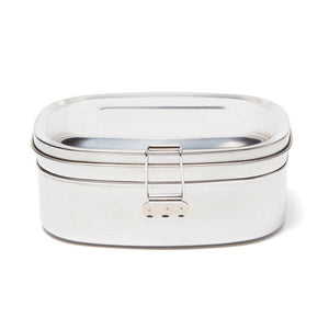 Medium 2-Layer Stainless Steel Sandwich Box-Onyx-Modern Rascals