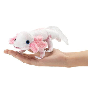 Mini Axolotl Finger Puppet-Folkmanis Puppets-Modern Rascals