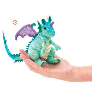 Mini Dragon Finger Puppet-Folkmanis Puppets-Modern Rascals