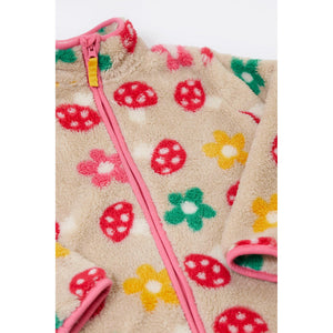 Mushroom Field Zipped Ted Fleece Jacket-Frugi-Modern Rascals