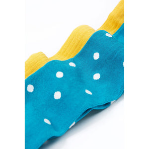 Mushroom/Bumblebee Norah Tights - 2 Pack - 2 Left Size 6-8 & 8-`0 years-Frugi-Modern Rascals