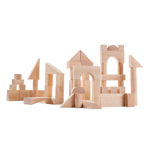 Natural Unit Blocks - 50 pieces-PlanToys-Modern Rascals