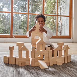 Natural Unit Blocks - 50 pieces-PlanToys-Modern Rascals