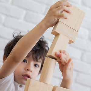 Natural Unit Blocks - 50 pieces-PlanToys-Modern Rascals