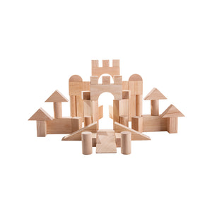 Natural Unit Blocks - 50 pieces-PlanToys-Modern Rascals