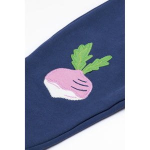 Navy Blue / Veg Character Crawlers - 1 Left Size 4-5 years-Frugi-Modern Rascals