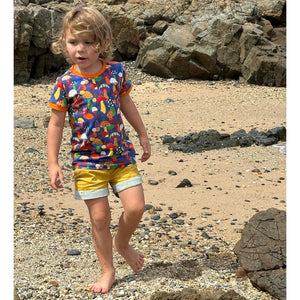 New Mushrooms Short Sleeve Shirt - 1 Left Size 2-3 years-Uddevalla Barn-Modern Rascals