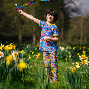 Ocean Coral Short Sleeve Shirt - 2 Left Size 2-3 & 5-6 years-Uddevalla Barn-Modern Rascals