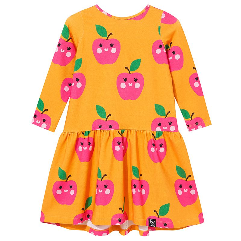 Orange Apples Dancing Dress - 2 Left Size 2-4 & 10-12 years-KuKuKid-Modern Rascals