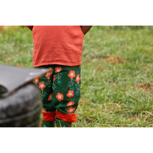 Orange Blooms Reversible Pull On Trousers-Little Green Radicals-Modern Rascals