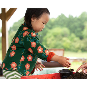 Orange Blooms Reversible Spring Jacket-Little Green Radicals-Modern Rascals