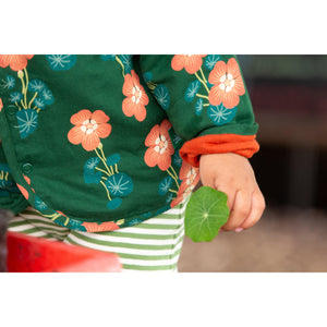Orange Blooms Reversible Spring Jacket-Little Green Radicals-Modern Rascals