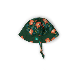 Orange Blooms Reversible Sunhat-Little Green Radicals-Modern Rascals