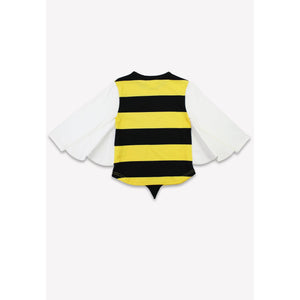 Organic Bee Shirt and Mask Set-Toby Tiger-Modern Rascals