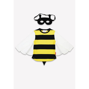 Organic Bee Shirt and Mask Set-Toby Tiger-Modern Rascals