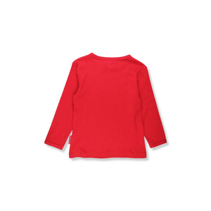 Organic Cat Applique Long Sleeve Shirt-Toby Tiger-Modern Rascals