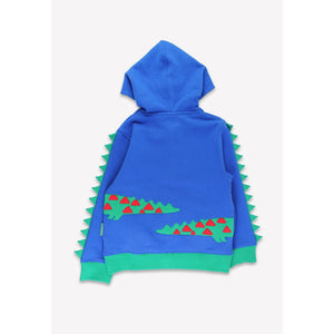 Organic Crocodile Applique Hoodie - 2 Left Size 4-5 & 6-7 years-Toby Tiger-Modern Rascals