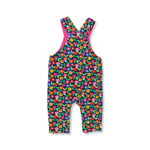 Organic Flower Print Dungarees-Toby Tiger-Modern Rascals