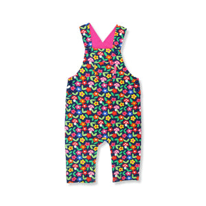Organic Flower Print Dungarees-Toby Tiger-Modern Rascals