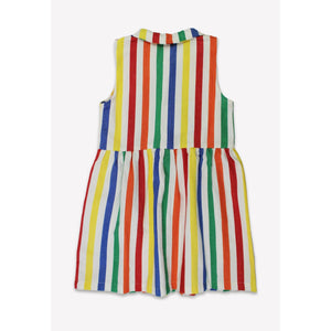 Organic Happy Stripe Woven Dress - 2 Left Size 2-3 & 7-8 years-Toby Tiger-Modern Rascals