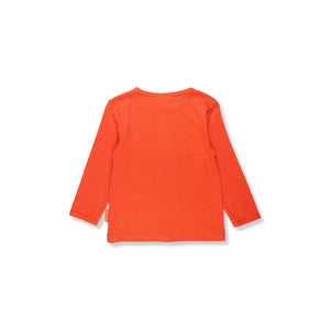 Organic Penguin Applique Long Sleeve Shirt-Toby Tiger-Modern Rascals