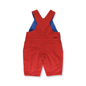 Organic Red Corduroy Dungarees-Toby Tiger-Modern Rascals