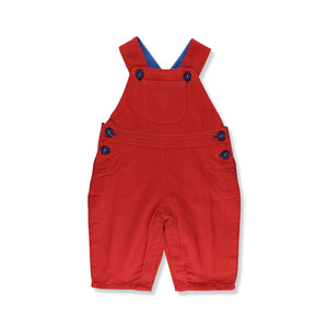 Organic Red Corduroy Dungarees-Toby Tiger-Modern Rascals