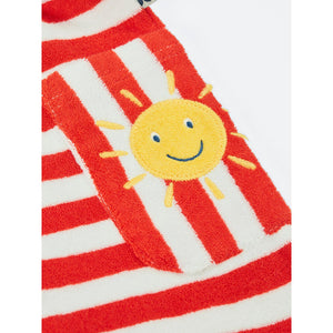 Papaya Stripe/Sun Harlyn Towelling Playsuit-Frugi-Modern Rascals