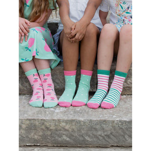 Pear-fect Socks - 3 Pack - 1 Left Size 2-4-Kite-Modern Rascals
