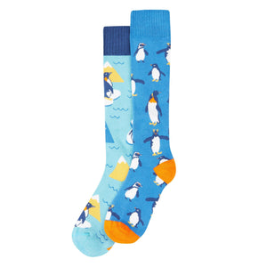 Penguin Boot Socks - 2 Pack - 1 Left Size 8-10 years-Frugi-Modern Rascals