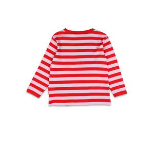 Pink Horse Applique Long Sleeve Shirt-Toby Tiger-Modern Rascals