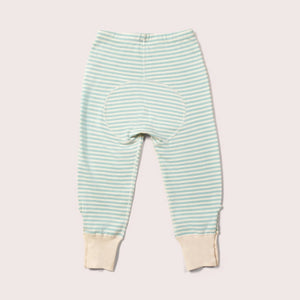 Powder Blue Striped Extra Long Adaptive Joggers - 1 Left Size 18-24 months-Little Green Radicals-Modern Rascals
