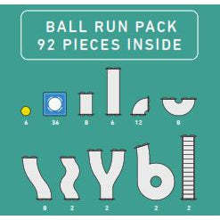 Rainbow Ball Run Pack - 92 Pieces-Connetix-Modern Rascals